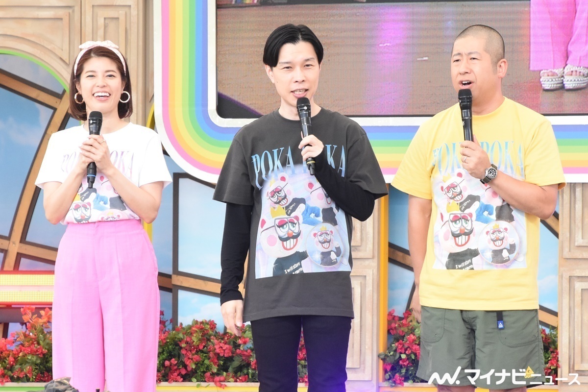 (左から)神田愛花、岩井勇気、澤部佑