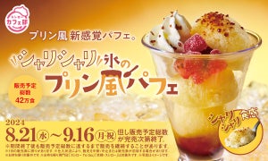 スシローからシャリシャリ食感なのに味はプリン!?な「シャリシャリ氷のプリン風パフェ」登場