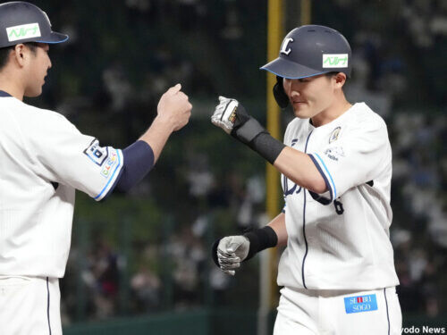 西武・源田壮亮 (C) Kyodo News