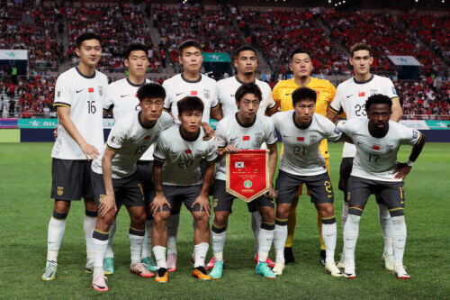 日本代表戦に臨む中国代表 [写真]=Getty Images