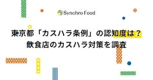 飲食店におけるカスハラTOP3、「威圧的な言動」「不当なクレーム」あと1つは?