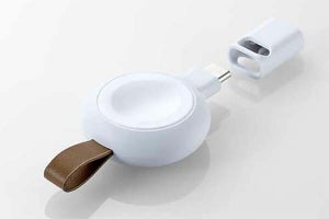 エレコム、USB Type-C直刺しのコンパクトなApple Watch充電器