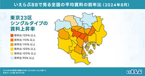 【一人暮らし賃貸】平均家賃が全国的に低下 - 全国で最も下がった都道府県は?