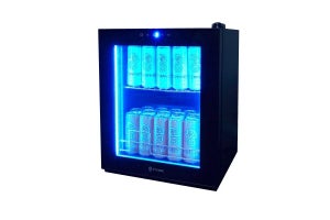 サンコー、LEDで6色のライティングを楽しめる「RGBゲーミング冷蔵庫 40L」