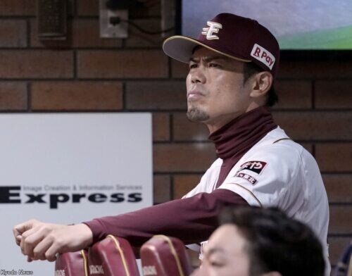 楽天・今江監督　(C)Kyodo News