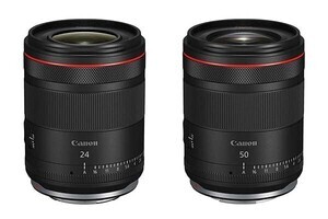 キヤノン、動画撮影に向く大口径単焦点レンズ「RF24mm F1.4 L VCM」「RF50mm F1.4 L VCM」