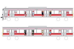 東急東横線『はたらく細胞』ラッピングトレイン運行、駅構内装飾も