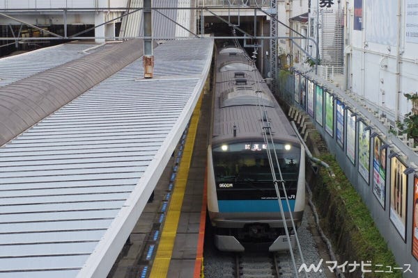 JR東日本、大井町駅ホーム「最大0.7m」拡幅 - 線路切換工事が完了