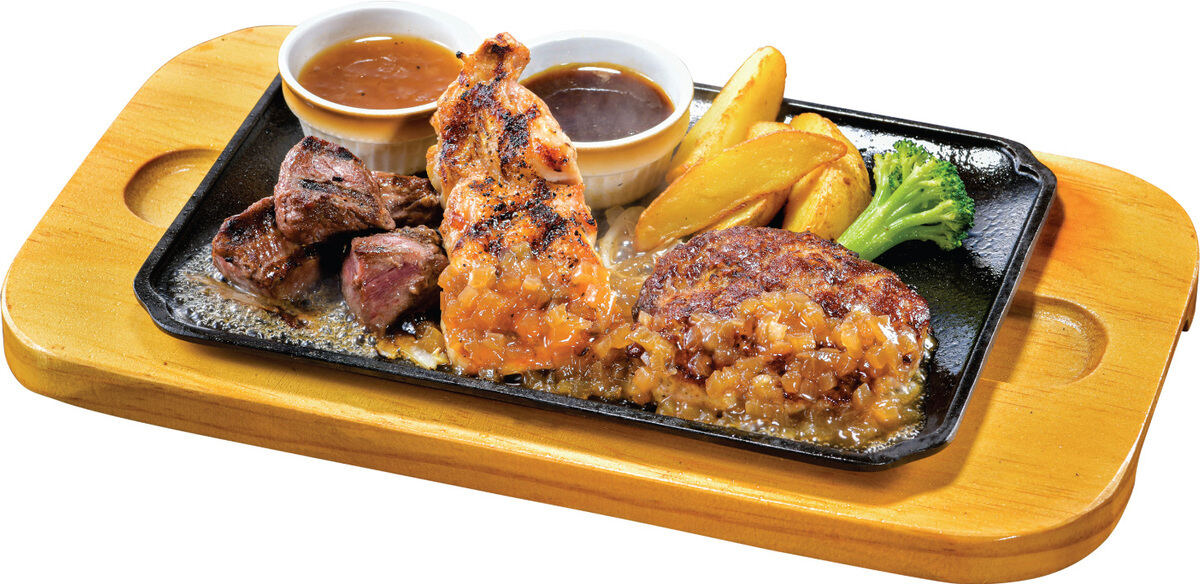 ビッグボーイ「直火焼きブレードミートロースステーキ(80g)のトリプルグリル」