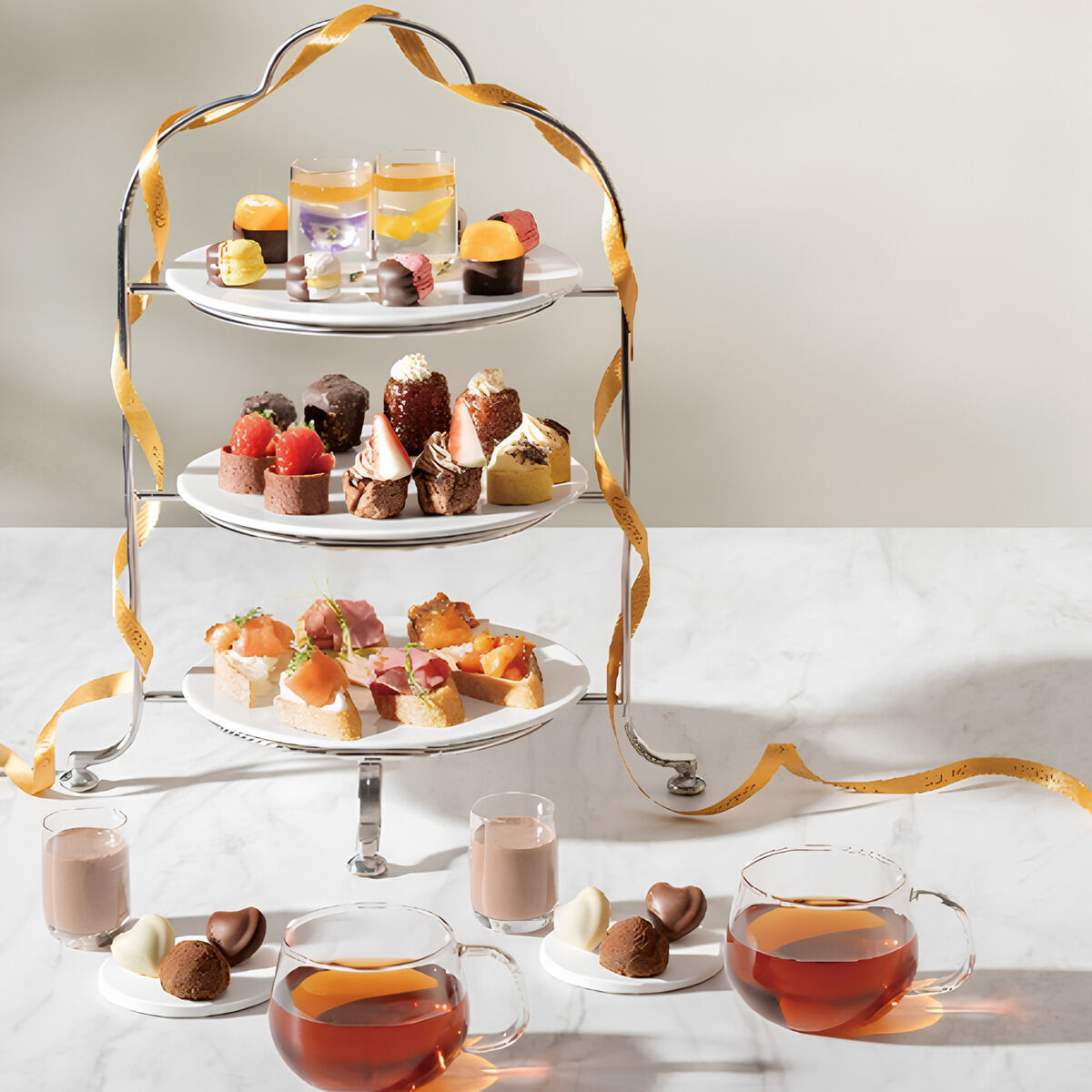 GODIVA café「アフタヌーンティーセット」(2名分)