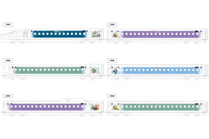 東海道新幹線「初」特別塗装「ファンタジースプリングス」テーマに
