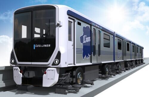 新型新交通システム車両 イメージ© SEIBU Lions/TEZUKA PRODUCTIONS