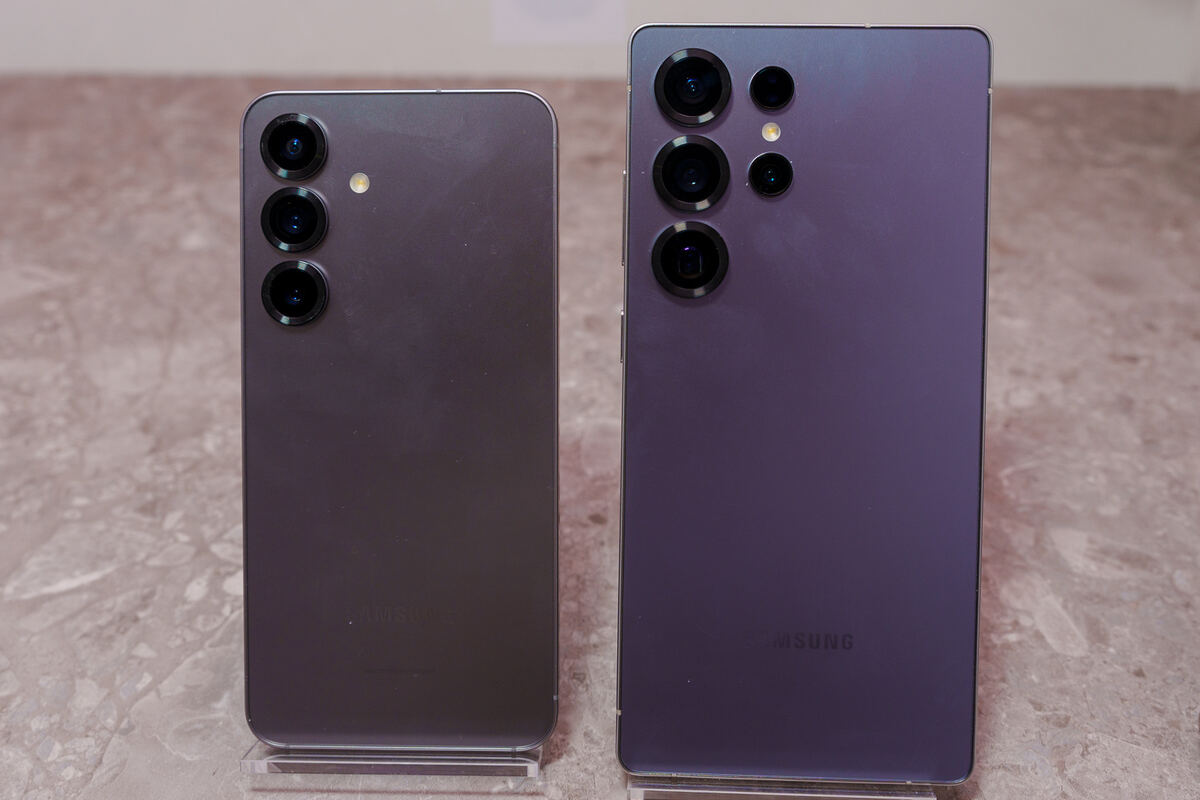 Galaxy S25とGalaxy S25 Ultraの大きさの比較