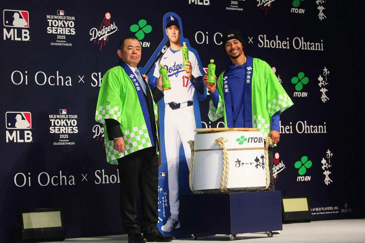 ドジャースのムーキー・ベッツ選⼿が来日! 大谷翔平も愛飲する ドジャースのムーキー・ベッツ選⼿が来日! 大谷翔平も愛飲する