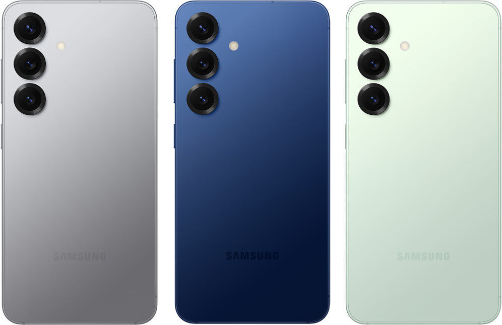 Galaxy S25 シルバーシャドウ／ネイビー／ミント