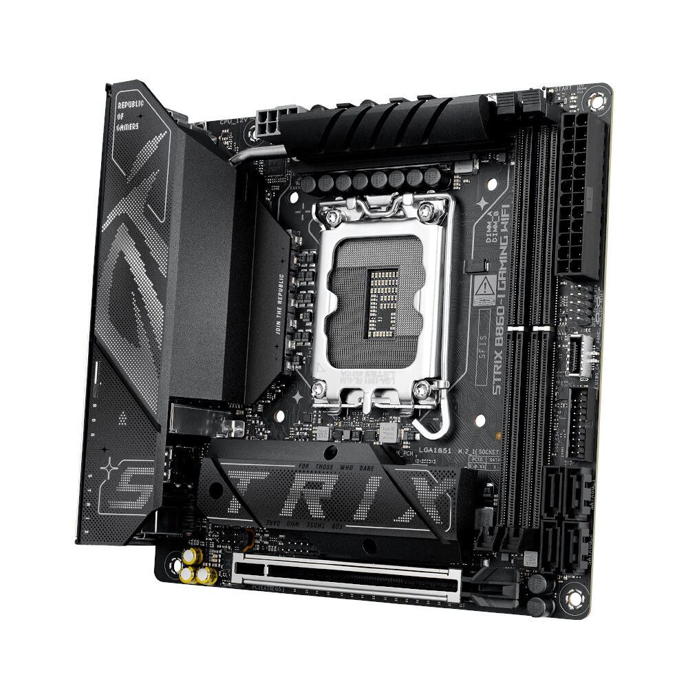 「ROG Strix B860-I Gaming WIFI」は、高性能な小型ゲーミングPCを構築可能
