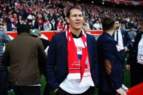 昨年3月、古巣リールの本拠地に訪れたリュディ・ガルシア氏 [写真]＝Icon Sport via Getty Images