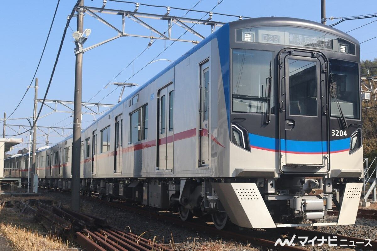 京成電鉄の新型車両3200形。具体的な営業運転開始日は後日発表予定