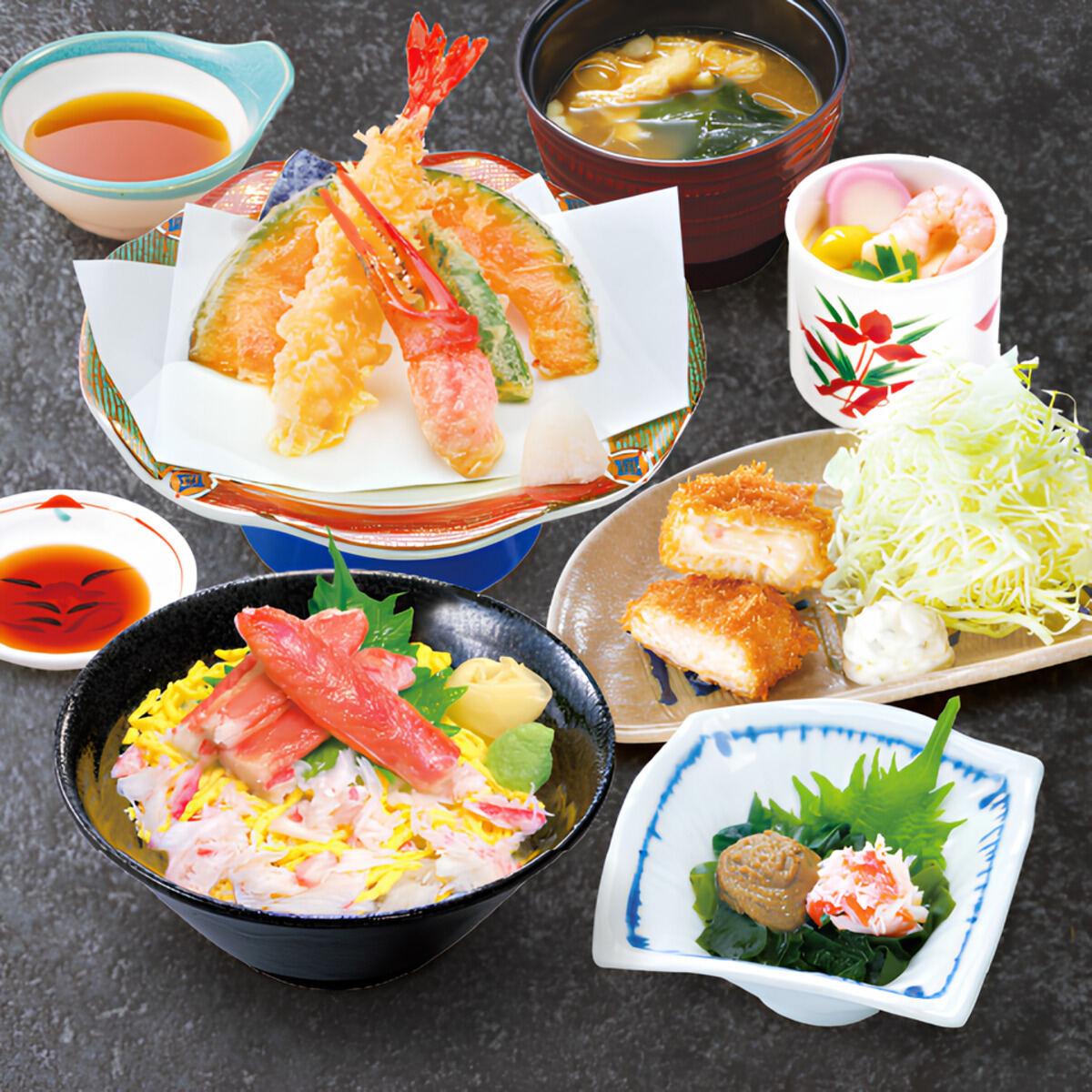 華屋与兵衛「蟹づくし御膳」