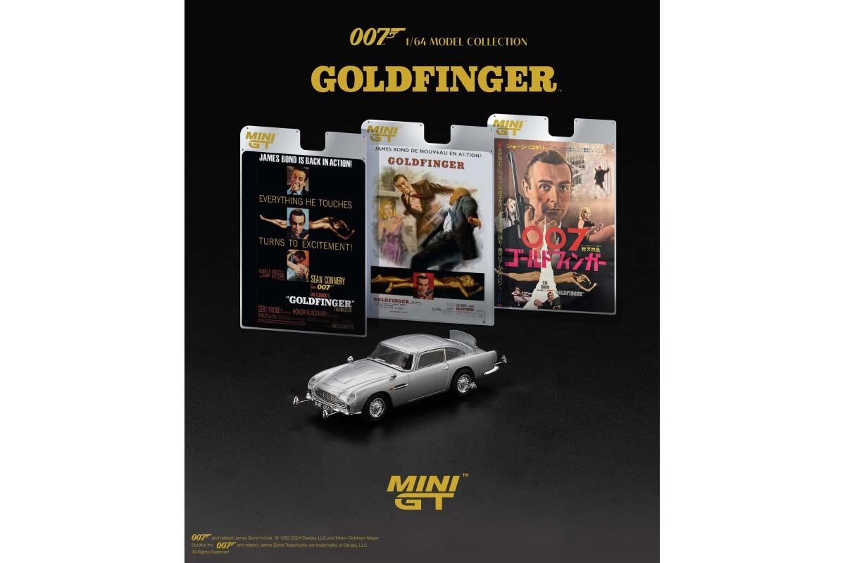 映画「007」シリーズの「ボンド・カー」が1/64スケールの