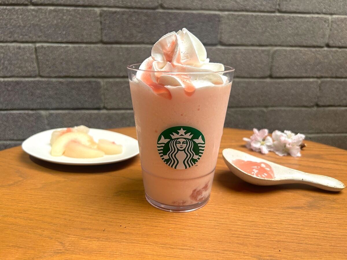 スタバ新作「白桃と桜わらびもち フラペチーノ」はいつからいつまで飲める?