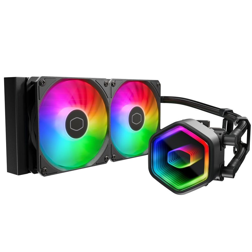 Cooler Masterの「MasterLiquid 240 Core II」。インフィニティミラーが特徴的
