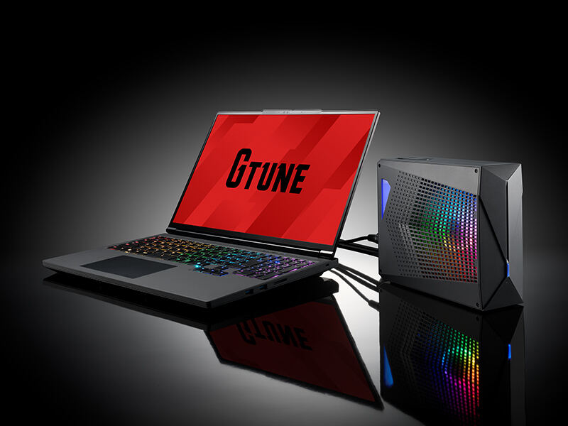 水冷対応の「G TUNE H6-I9G90BK-C」と「G TUNE H6-I9G80BK-C」。G TUNEのリブランディング後では初のノートPCで、筐体デザインを一新している