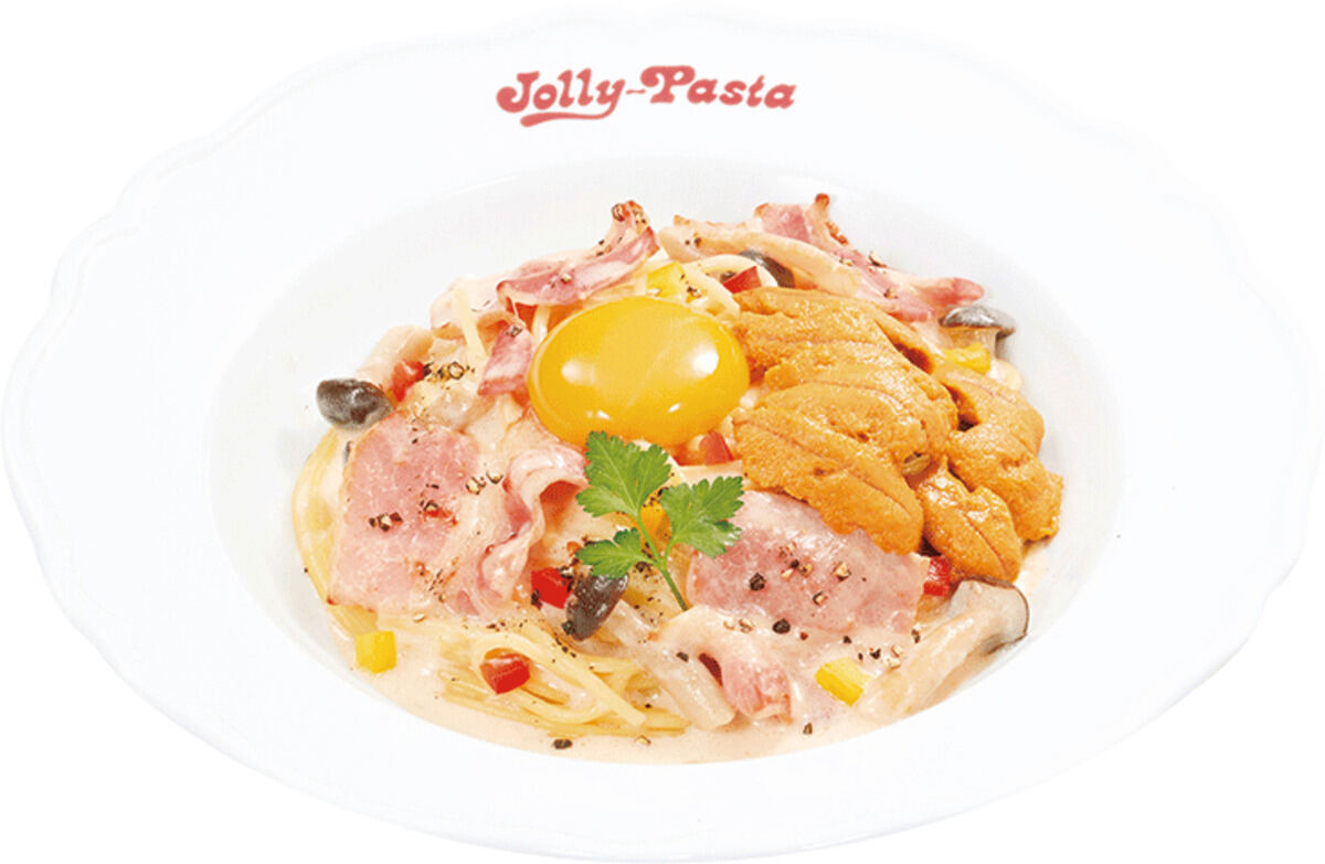 ジョリーパスタ「ウニの感動カルボナーラ」