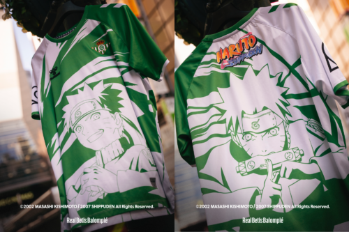 ベティスと『NARUTO -ナルト-』のコラボユニフォーム [写真]=クラブ提供