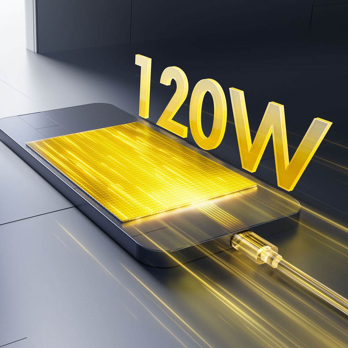 120Wの急速充電に対応
