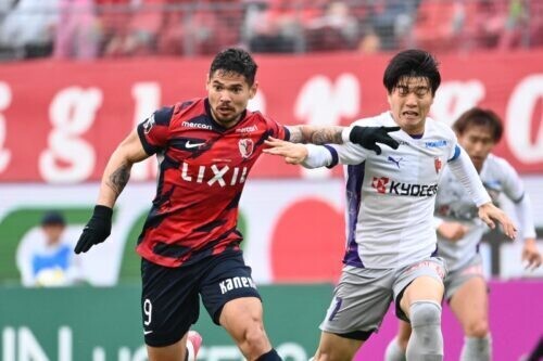 鹿島と京都が対戦した [写真]＝J.LEAGUE via Getty Images