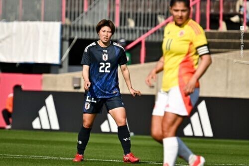 A代表デビューとなった佐々木里緒　[写真]=金田慎平