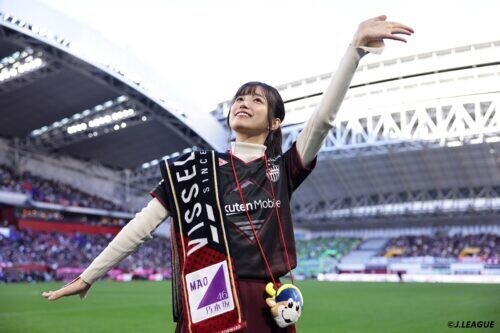 2024年最終節も来場した五百城茉央さん　[写真]=J.LEAGUE