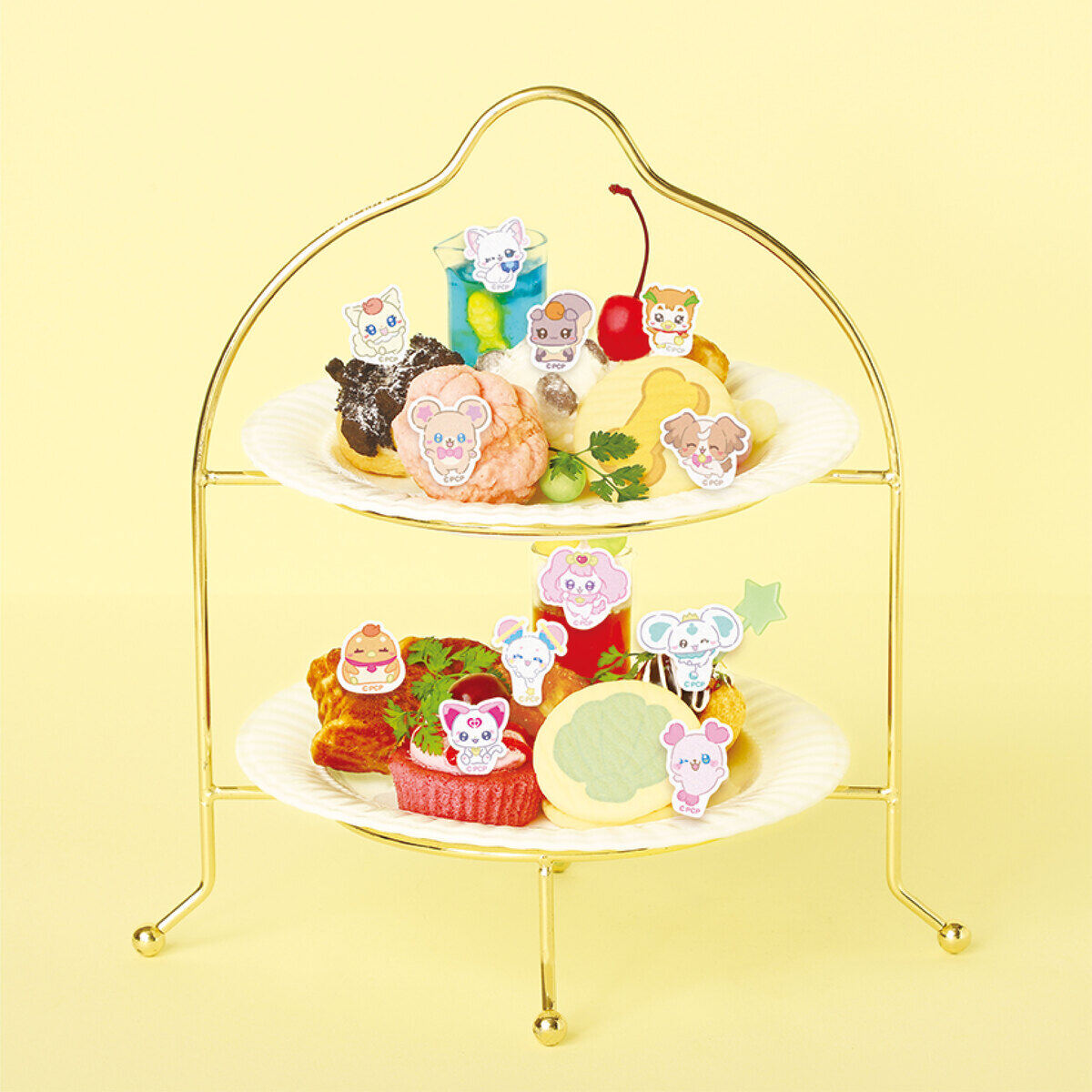 「ぷちきゅあはじめてかふぇ」ぷちきゅあ りらっくす デザートタワー