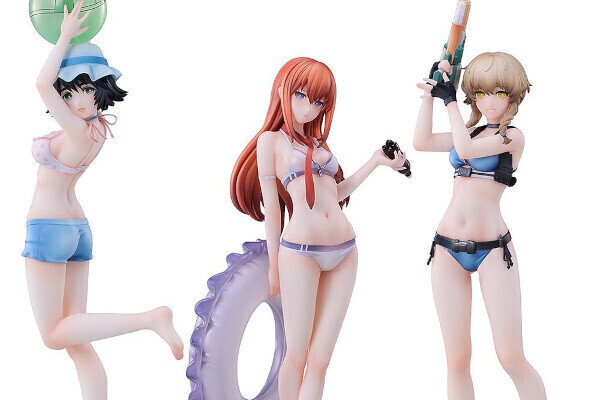 【Amazon得報】シュタゲ「牧瀬紅莉栖」「椎名まゆり」「阿万音鈴羽」の水着フィギュアが11%の48,951円で予約受付中！