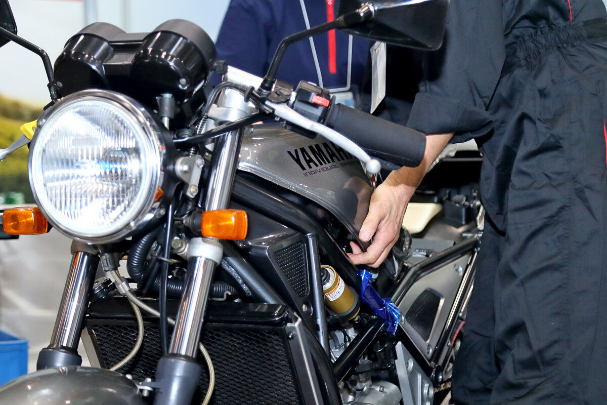 東京モーターサイクルショーのバイク王ブース