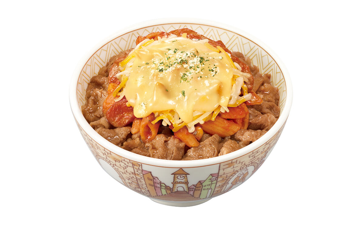 すき家「チーズナポリタン牛丼」