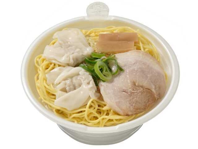 「塩ラーメン ワンタン入」(594円)