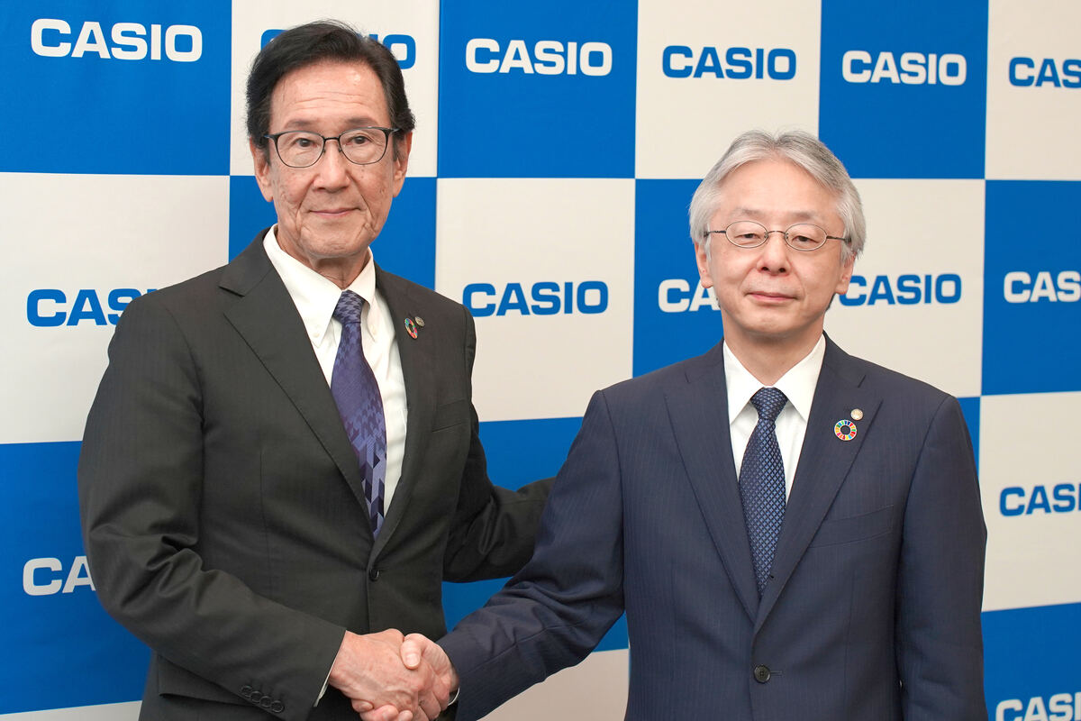 増田裕一現社長と高野晋次期社長