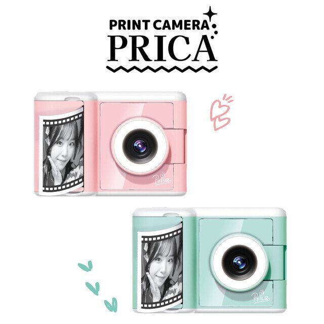 ポータブルレシートカメラ『PRINT CAMERA プリカ』に夏色「マカロンピンク」と「ミントグリーン」登場