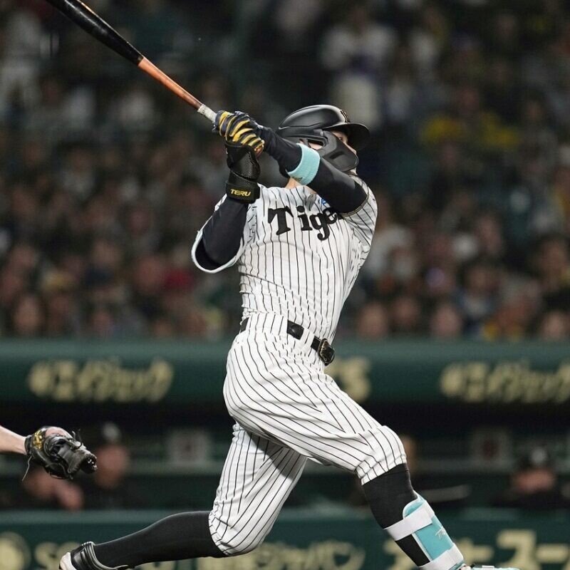 阪神・佐藤輝明 (C)Kyodo News