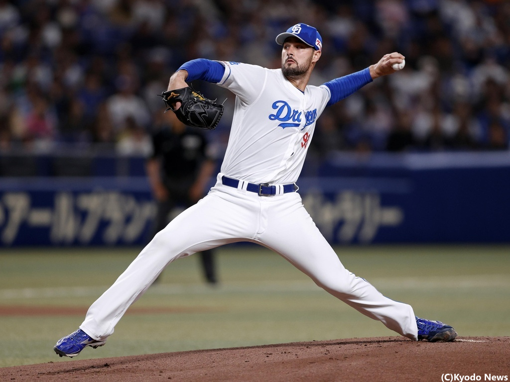 中日、カイル・マラー (C)Kyodo News