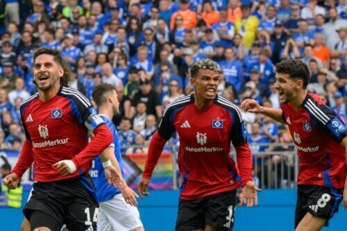 昇格に王手をかけたHSV [写真]＝Getty Images