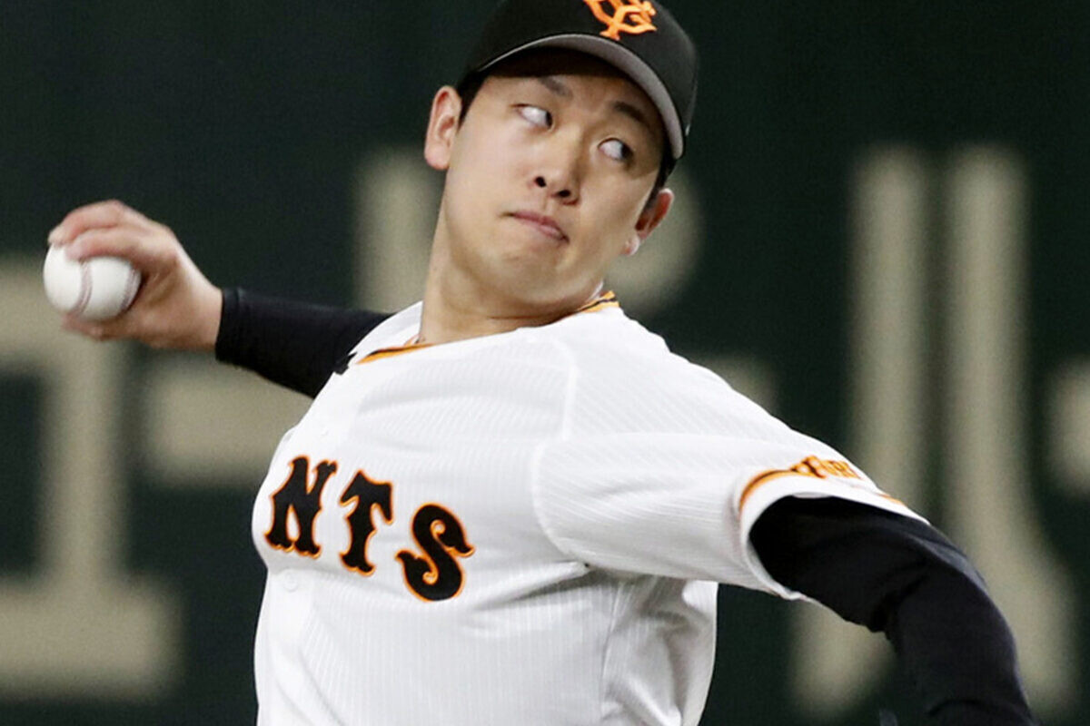 巨人・山﨑伊織 (C) Kyodo News