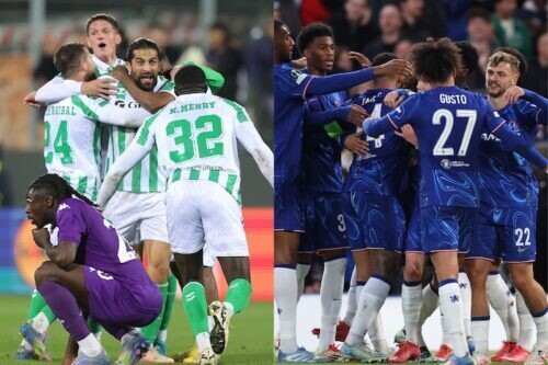 決勝に駒を進めたベティス（左）チェルシー（右）[写真]=Getty Images