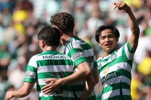 リーグ戦2桁得点を達成した旗手怜央 [写真]=Getty Images