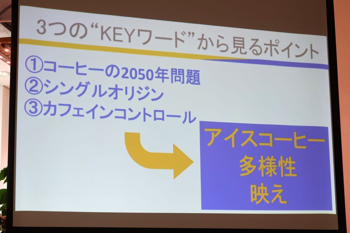 キーワードから読み解くアイスコーヒーのトレンドは？