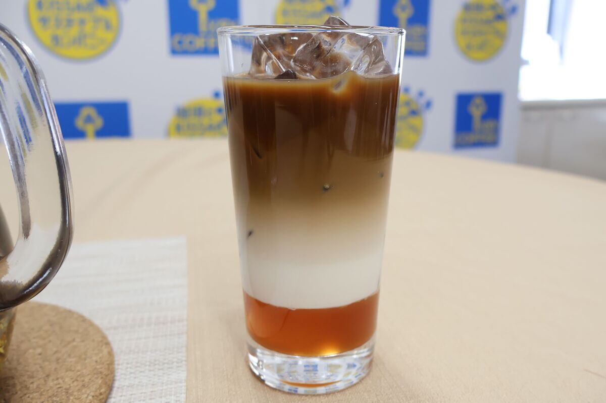 層になるので“映え”るアイスコーヒーができる！