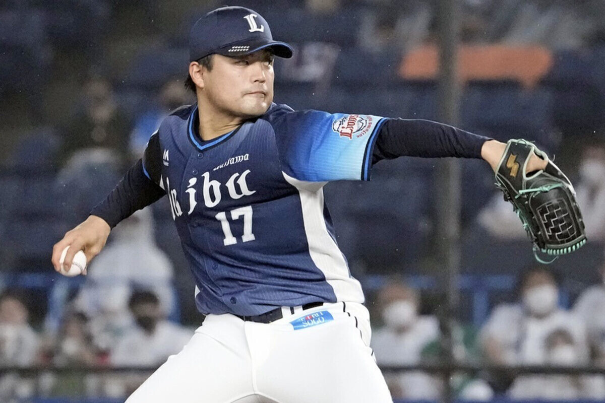 西武・松本航 (C)Kyodo News