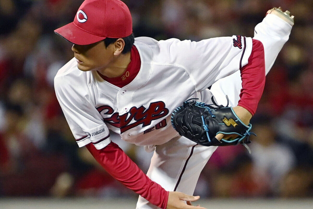 広島・栗林良吏 (C) Kyodo News